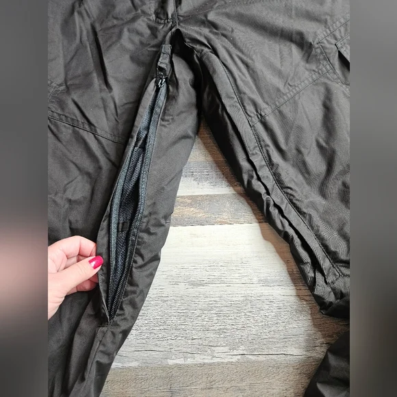 PWDR ROOM Ski Snow Pants Black Size Large